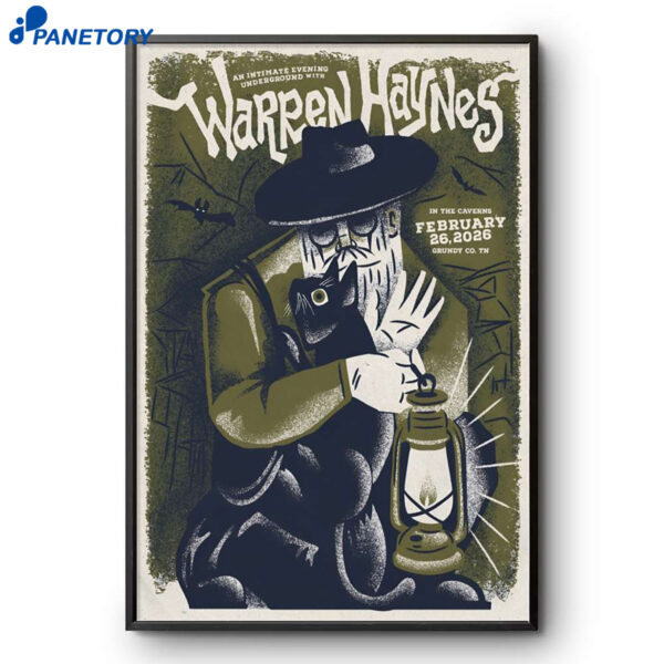 Warren Haynes Grundy County CO TN Feb 26 2026 Poster