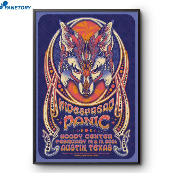 Widespread Panic Austin TX Feb 14-15 2026 Poster