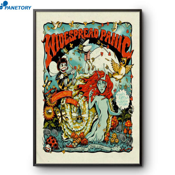 Widespread Panic Moody Center Austin TX Feb 14-15 2026 Poster