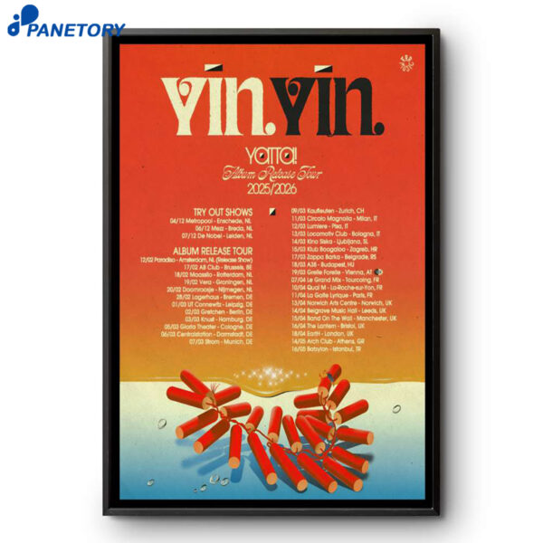 Yīn Yīn The Album Release Tour 2026 Poster