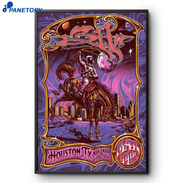 311 Band Houston TX Space Center Houston Tour Mar 14 2026 Poster