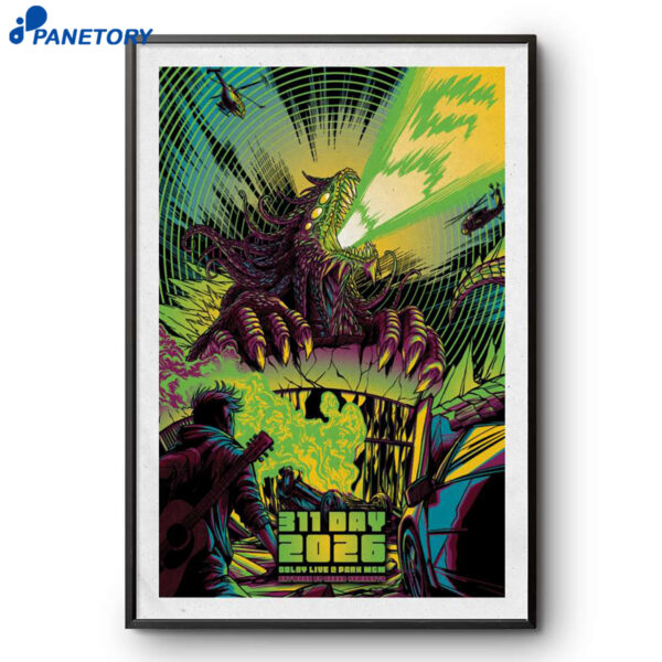311 Band Las Vegas NV Event Mar 8 2026 Poster