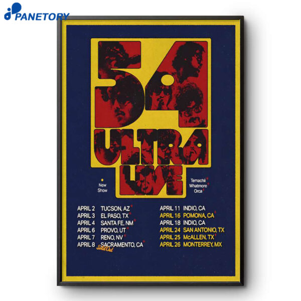 54ultra April Tour 2026 Poster