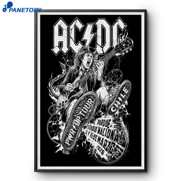 AC DC Chile Mar 11-15 2026 Poster