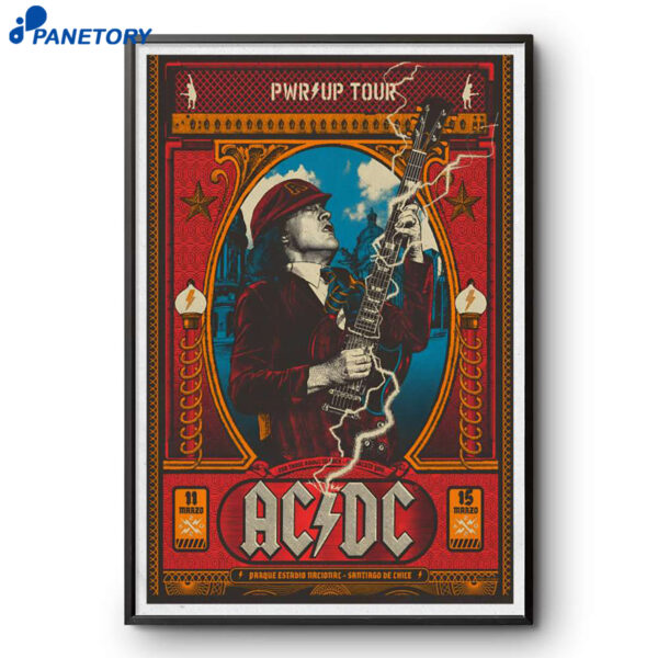 Ac Dc Santiago Chile Mar 11-15 2026 Poster
