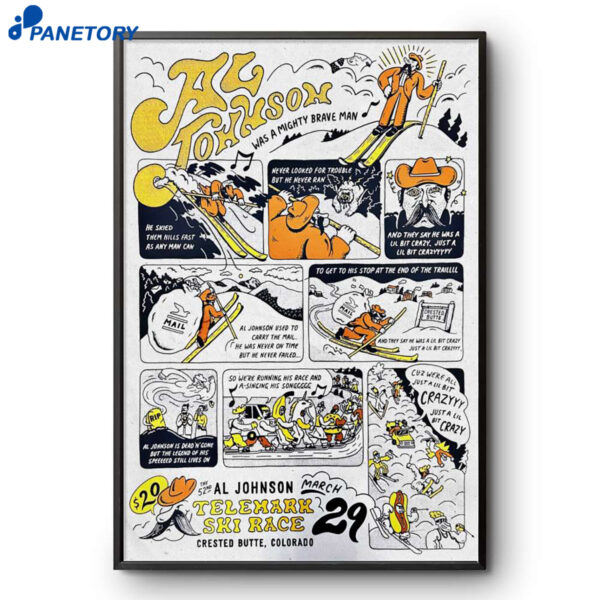 Al Johnson Telemark Race Crested Butte CO Mar 29 2026 Poster