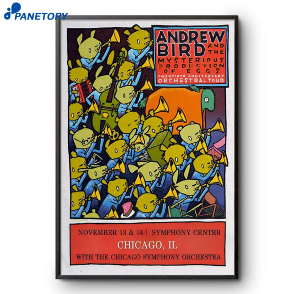 Andrew Bird Chicago IL Nov 13-14 2026 Poster