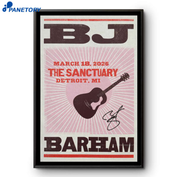 Bj Barham Hamtramck The Sanctuary Mar 18 2026 Poster
