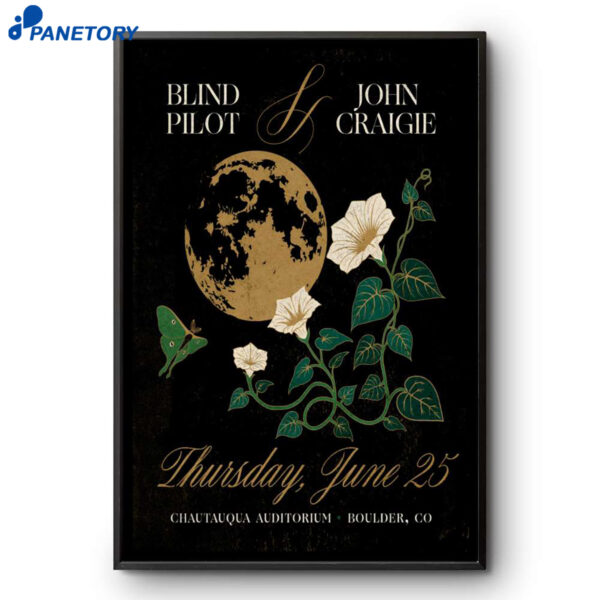 Blind Pilot And John Craigie Boulder CO Jun 25 2026 Poster
