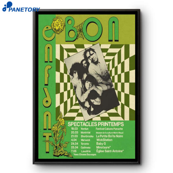 Bon Enfant Spectacles Printemps Tour 2026 Poster