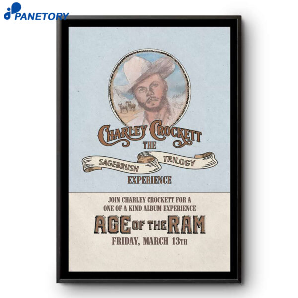 Charley Crockett San Benito County Fairgrounds San Benito TX Mar 13 2026 Poster