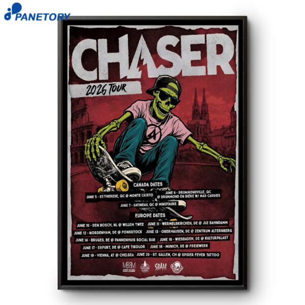 Chaser Canada Tour 2026 Poster