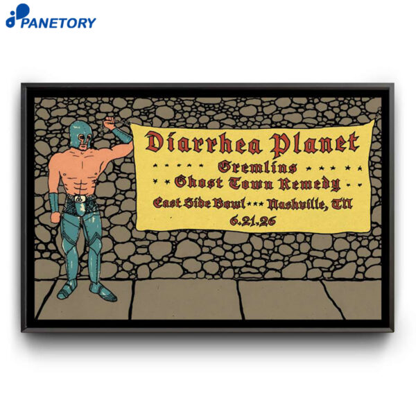 Diarrhea Planet Eastside Bowl Nashville TN Jun 21 2026 Poster