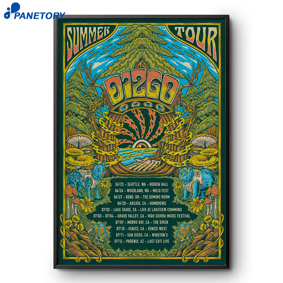 Dizgo Summer Tour 2026 Poster 2 Dizgo Summer Tour 2026 Poster