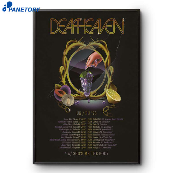 Deafheaven UK-EU Tour 26 Poster