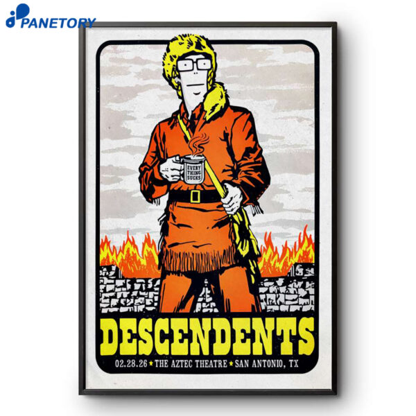 Descendents San Antonio TX Feb 28 2026 Poster