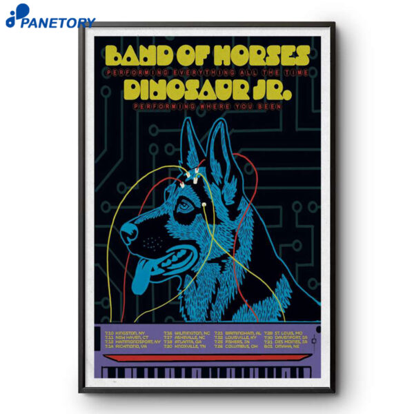 Dinosaur Jr. And Band Of Horses Tour Jul 2026 Poster