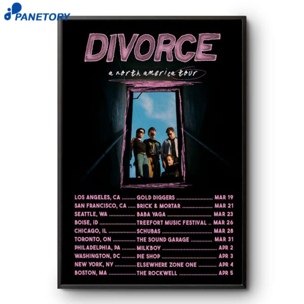 Divorce A North America Tour 2026 Poster