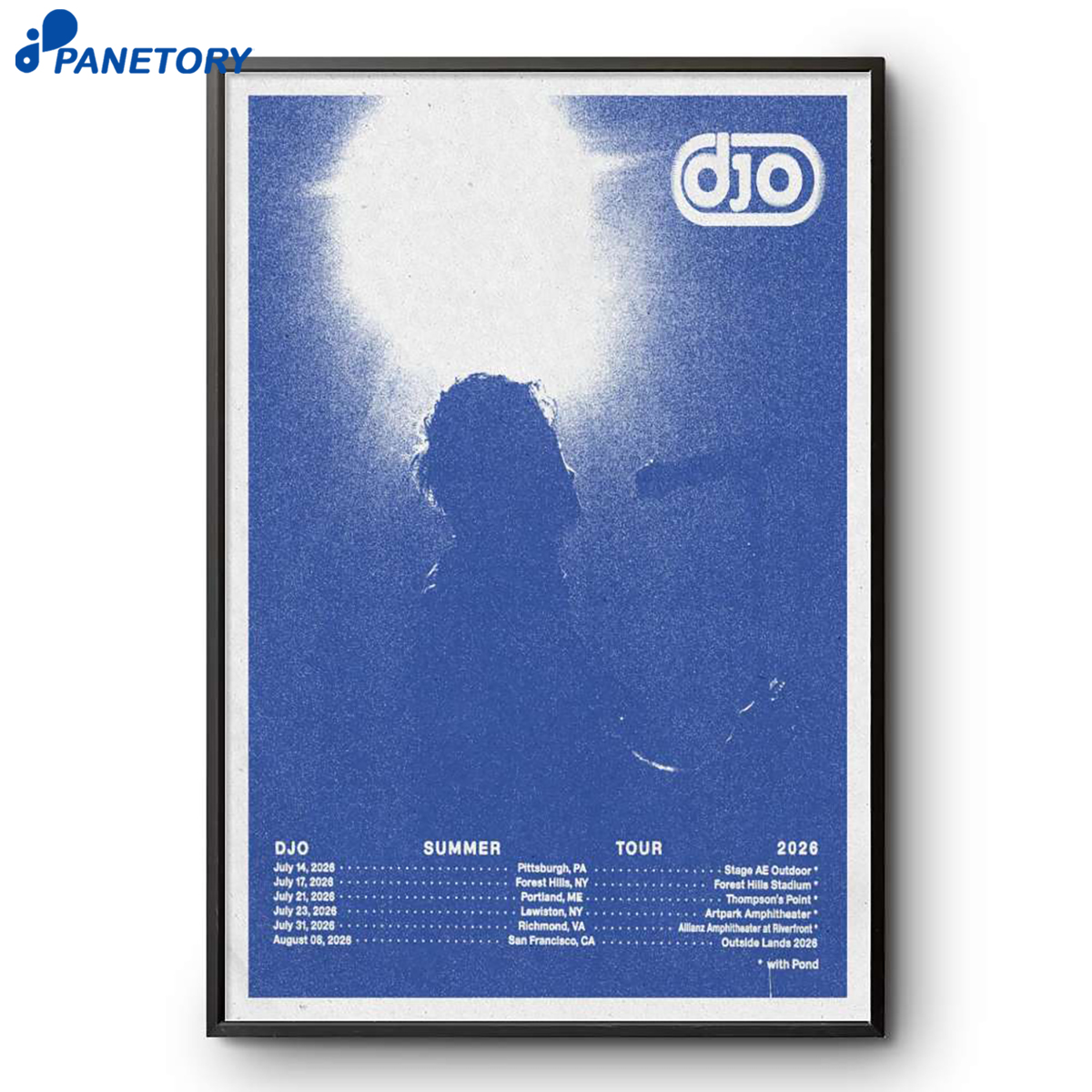 Djo With Pond Summer Tour 2026 Poster 2 Djo With Pond Summer Tour 2026 Poster