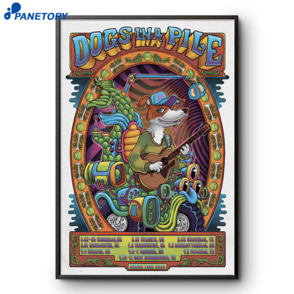 Dogs A Pile Spring Tour 2026 Poster