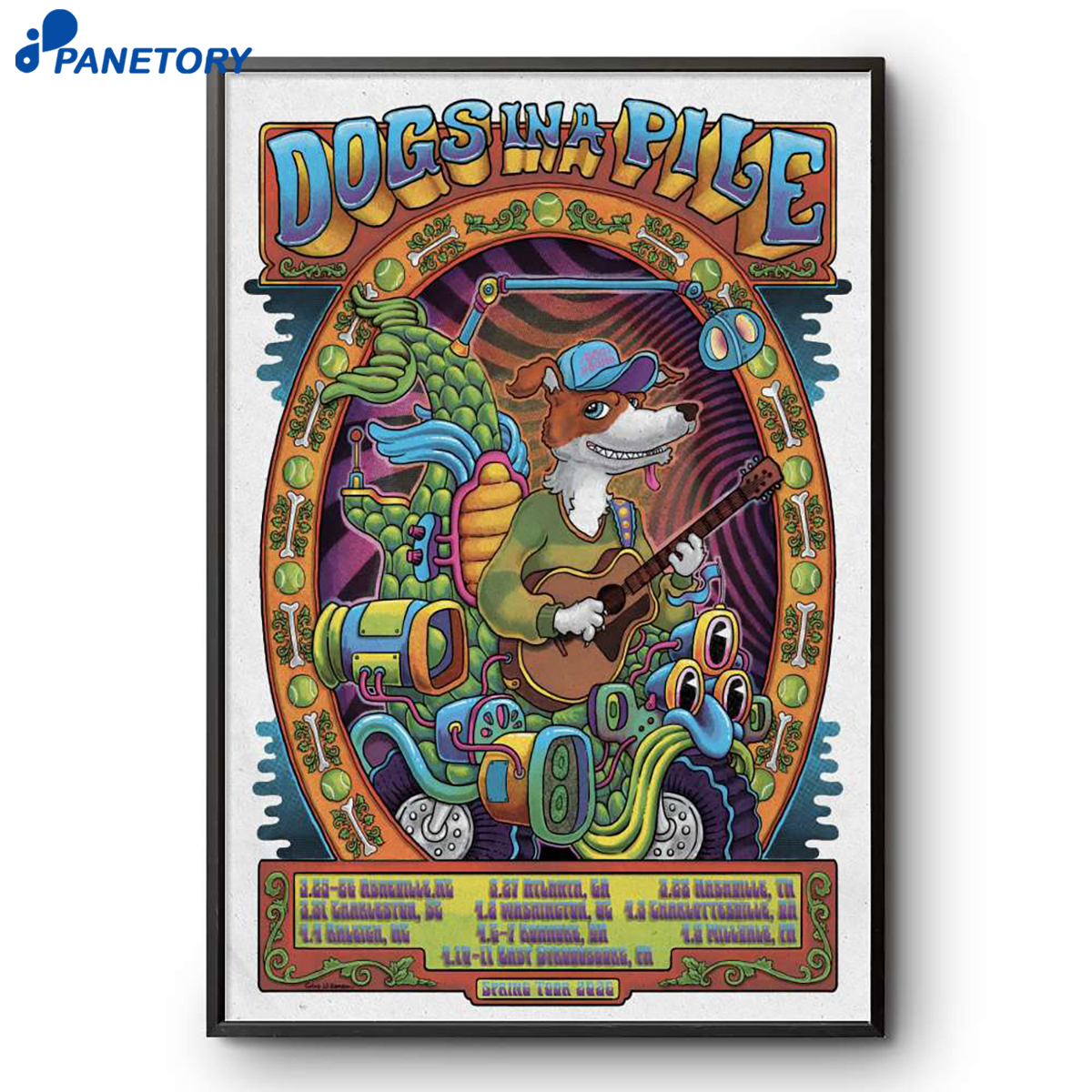 Dogs A Pile Spring Tour 2026 Poster 2 Dogs A Pile Spring Tour 2026 Poster