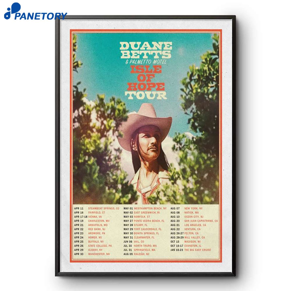 Duane Betts Isle Of Hope Tour 2026 Poster 2 Duane Betts Isle Of Hope Tour 2026 Poster