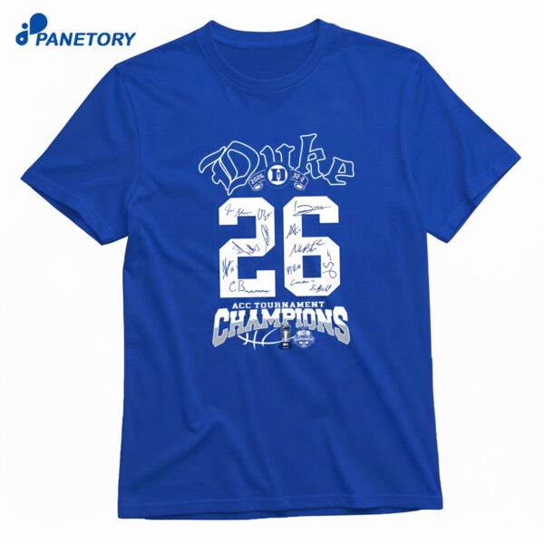Duke 2026 Acc Tournament Champions Shirt