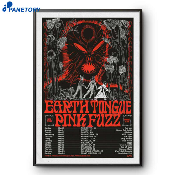 Earth Tongue USA Tour 2026 Poster