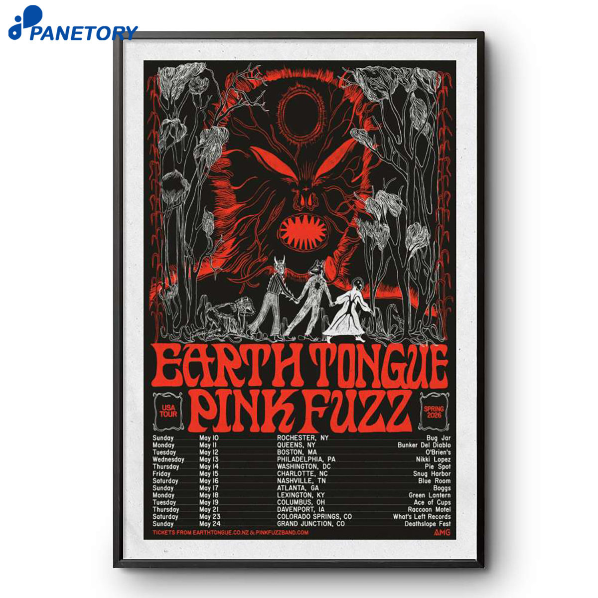 Earth Tongue Usa Tour 2026 Poster 2 Earth Tongue Usa Tour 2026 Poster