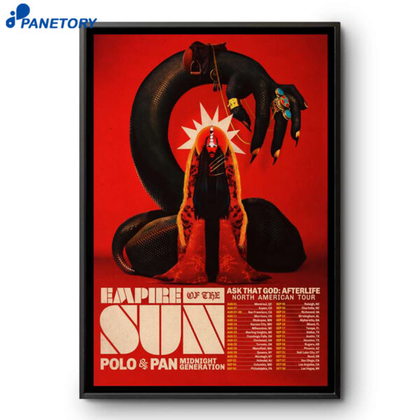 Empire Of The Sun North American Tour 2026 Poster