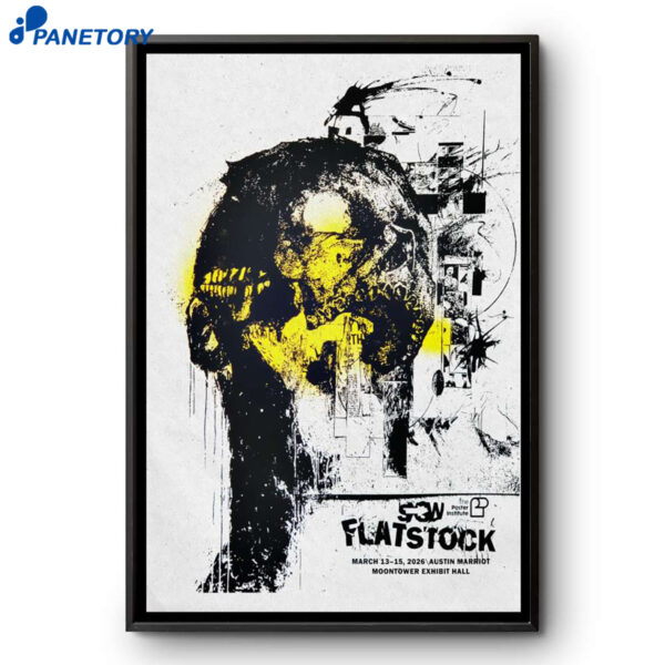 Flatstock Austin TX Mar 13-15 2026 Poster