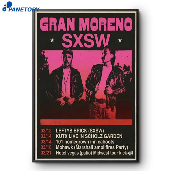 Gran Moreno Tour Mar 2026 Poster