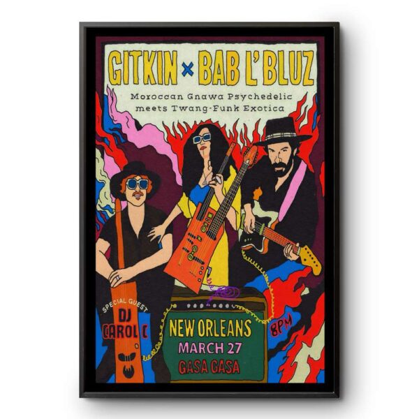 Gitkin With Bab L'bluz New Orleans LA Mar 27 2026 Poster