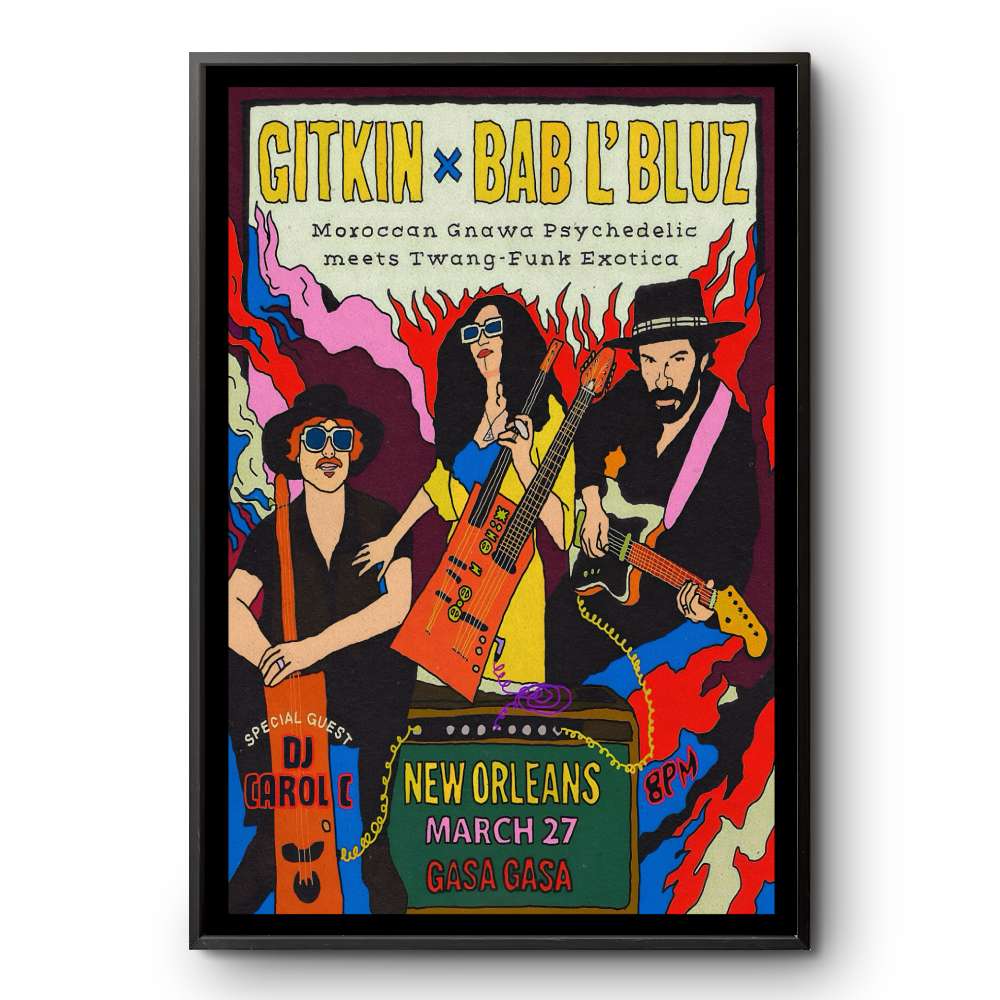 Gitkin With Bab L'Bluz New Orleans La Mar 27 2026 Poster 2 Gitkin With Bab L'Bluz New Orleans La Mar 27 2026 Poster