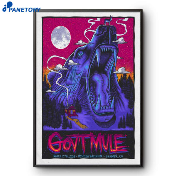 Gov't Mule Denver CO Event Mar 27 2026 Poster