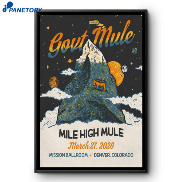 Gov't Mule Denver CO Mar 27 2026 Poster