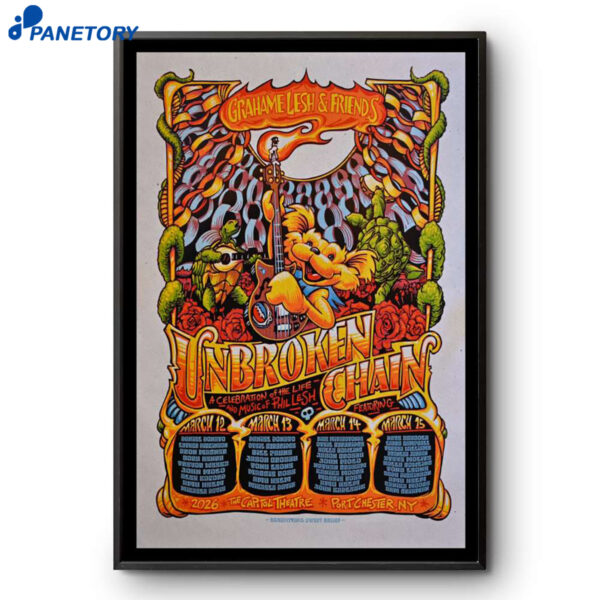 Grahame Lesh & Friends Unbroken Chain Four Day 2026 Poster