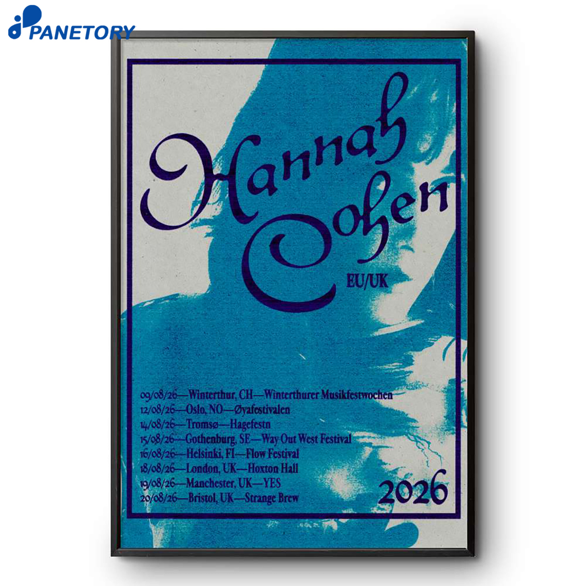Hannah Cohen European United Kingdom Tour 2026 Poster 2 Hannah Cohen European United Kingdom Tour 2026 Poster