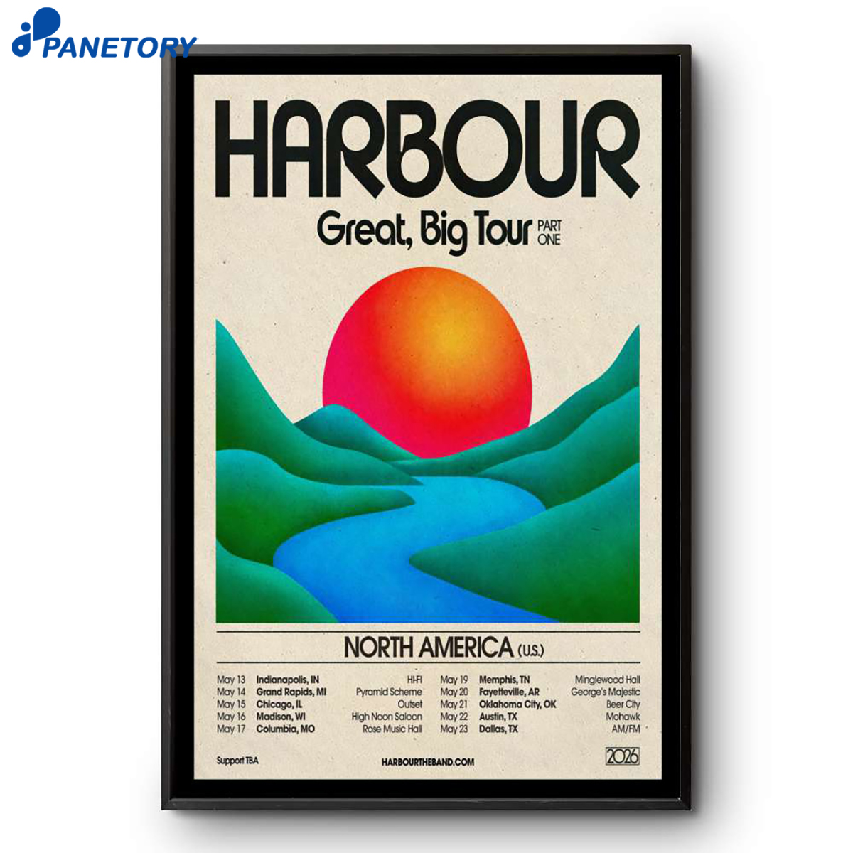 Harbour Band Great Big Tour 2026 Poster 2 Harbour Band Great Big Tour 2026 Poster