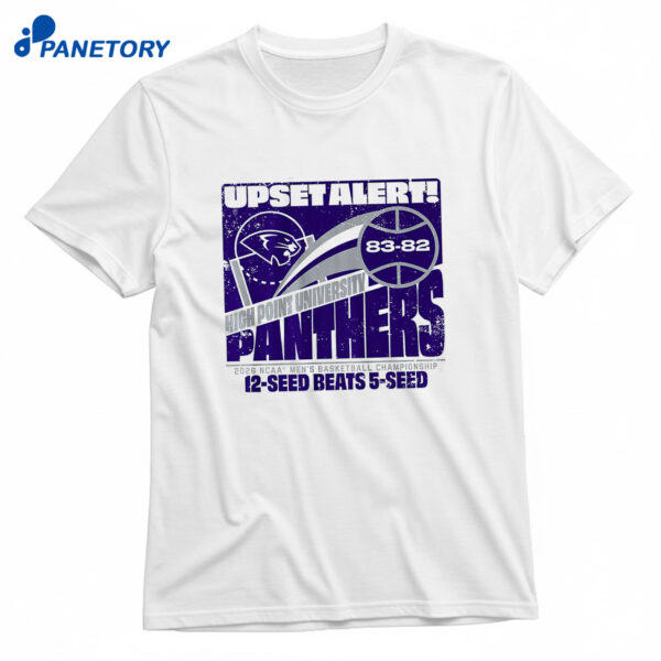 High Point Panthers Mbb 2026 March Madness Upset Alert Shirt
