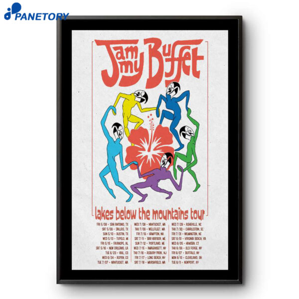 Jammy Buffet Lakes Band Tour 2026 Poster