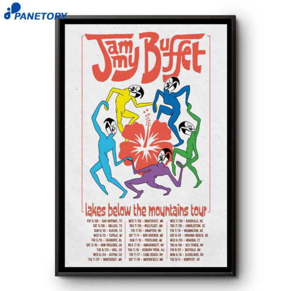 Jammy Buffet Lakes Below The Moutains Tour 2026 Poster
