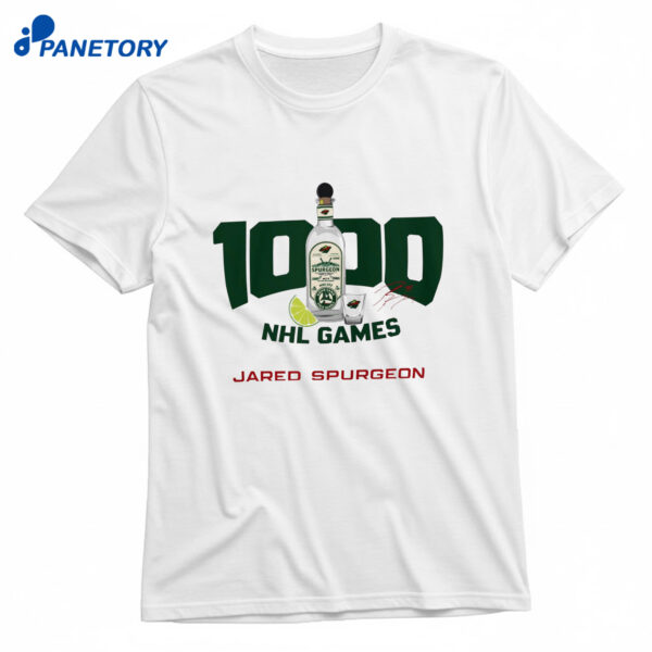 Jared Spurgeon 1000 Nhl Games Shirt