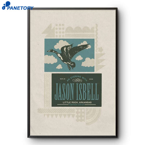 Jason Isbell Little Rock AR Mar 26 2026 Poster