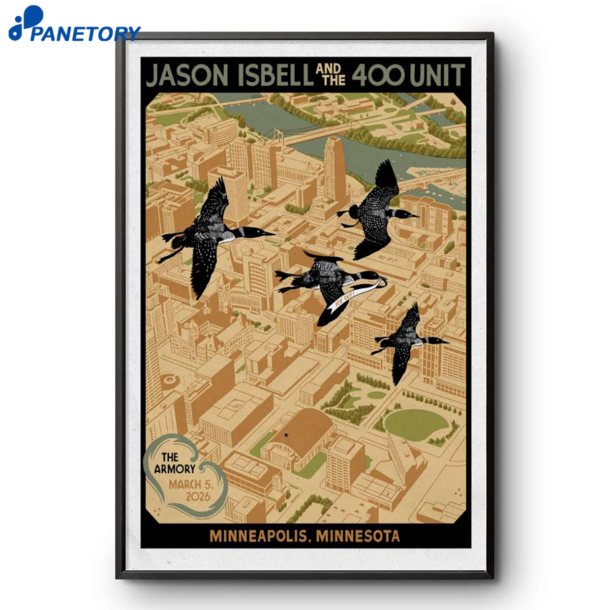 Jason Isbell The Armory Minneapolis Mn Mar 5 2026 Poster 2 Jason Isbell The Armory Minneapolis Mn Mar 5 2026 Poster