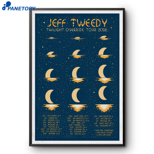 Jeff Tweedy Twilight Override Mar Apr 2026 Tour Poster
