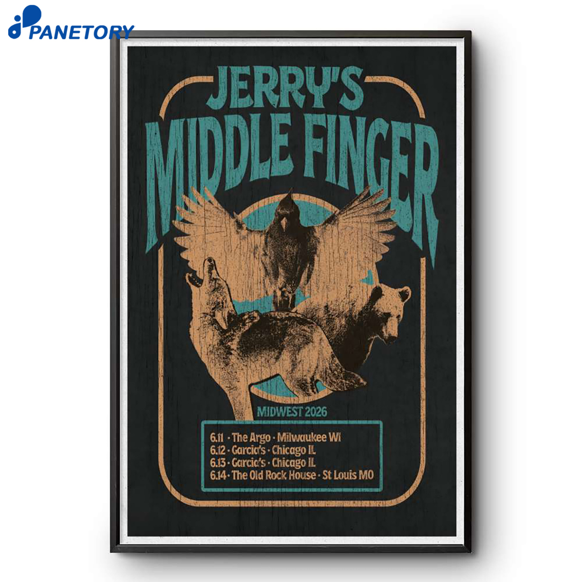 Jerry'S Middle Finger Midwest Tour 2026 Poster 2 Jerry'S Middle Finger Midwest Tour 2026 Poster