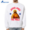 Jesus Loves The Phils Philadelphia Phillies Heart Bell Shirt 4 Jesus Loves The Phils Philadelphia Phillies Heart Bell Shirt 2