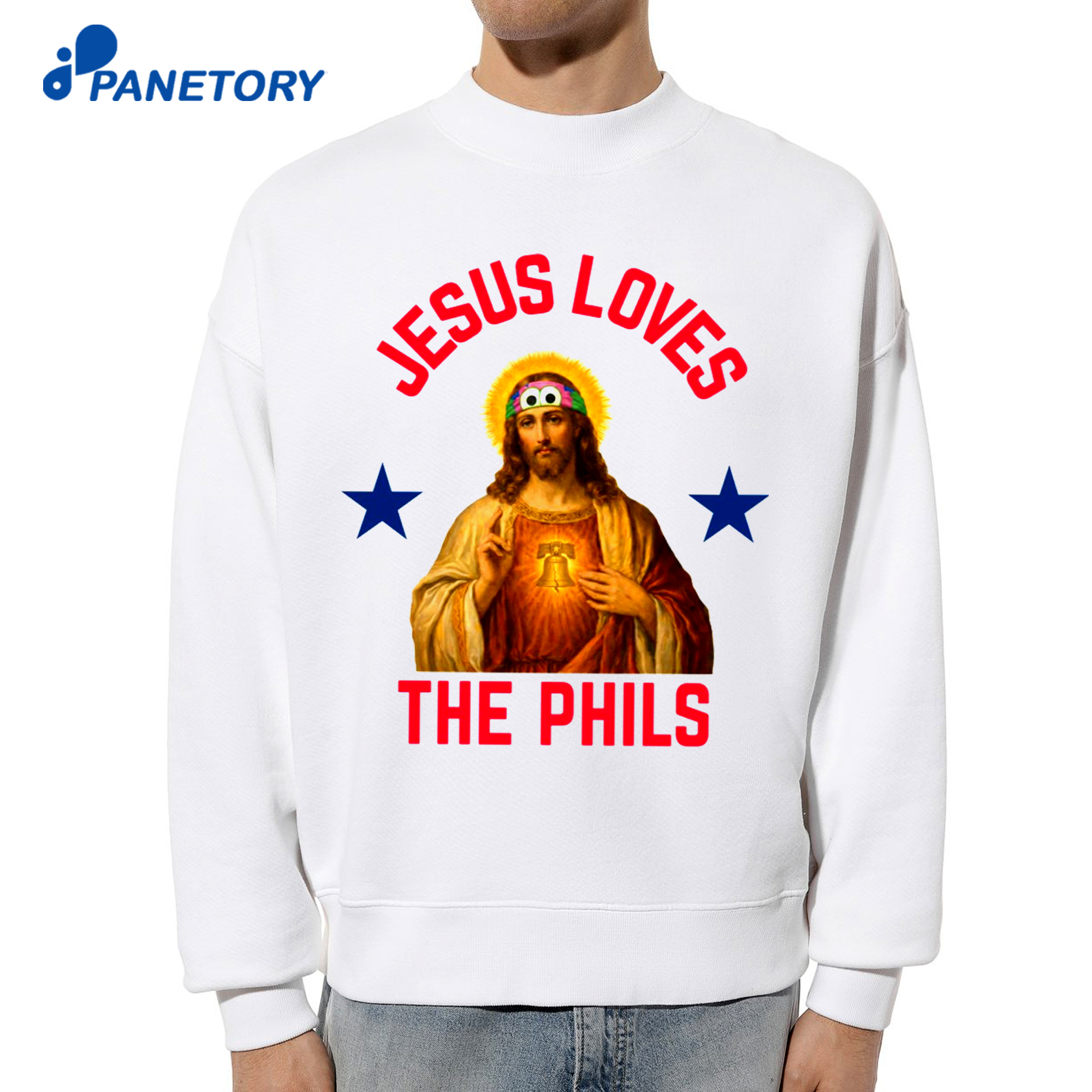 Jesus Loves The Phils Philadelphia Phillies Heart Bell Shirt 6 Jesus Loves The Phils Philadelphia Phillies Heart Bell Shirt 2