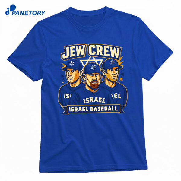 Jew Crew Israel Baseball Shirt